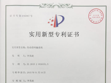 傳動帶糾偏係統