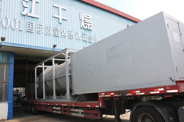 中鐵公司出（chū）口剛果大型閃（shǎn）蒸幹燥機2